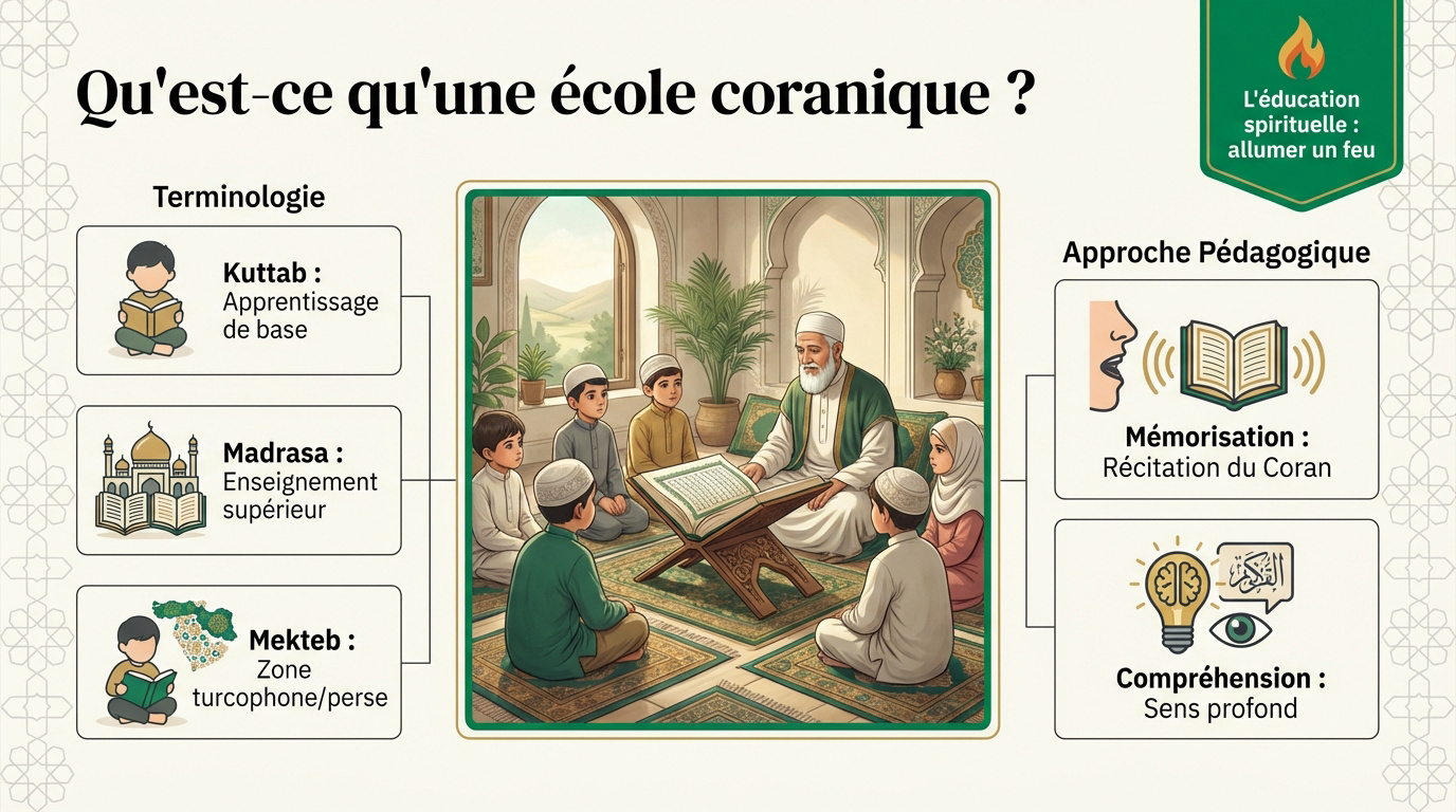 Enseignement au sein d'une école coranique traditionnelle